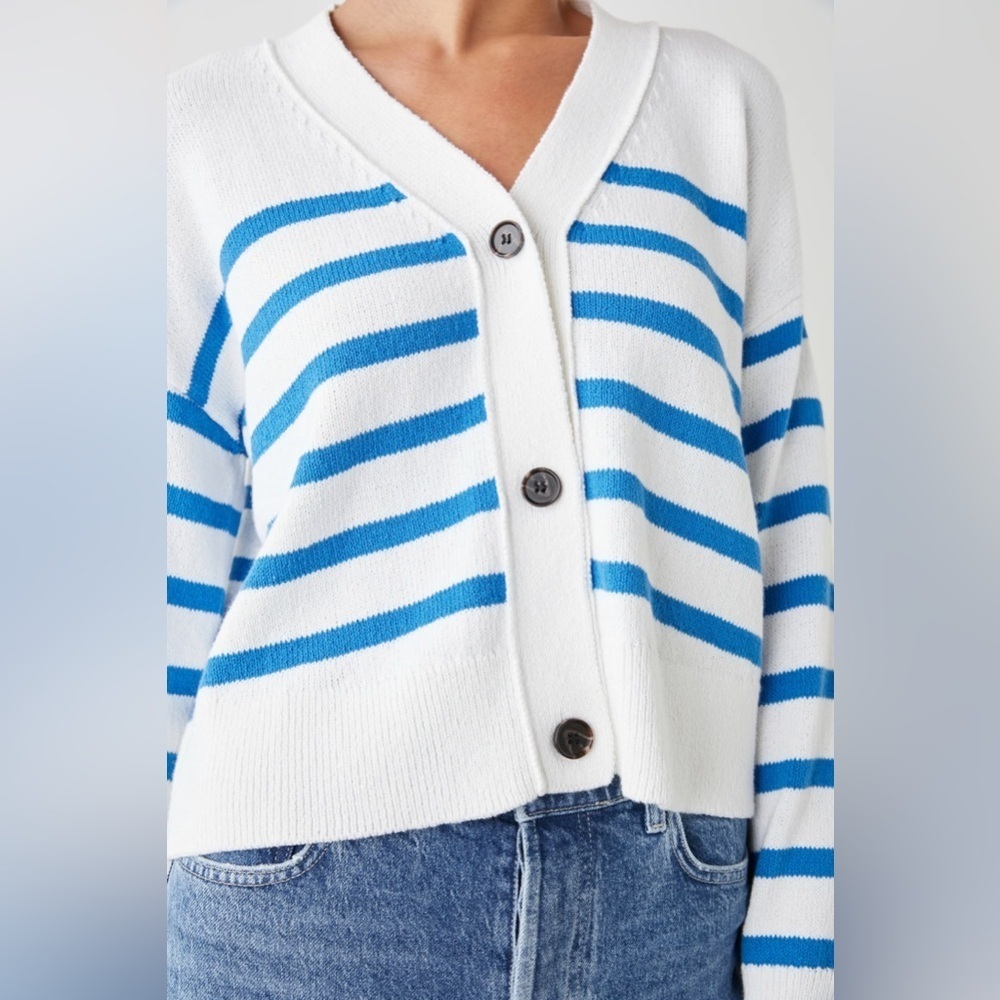 RARE RAILS NWT GENEVA CARDIGAN in White Azure— size S Rare - Picture 4 of 13